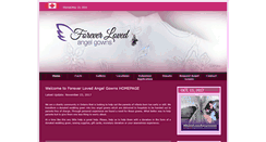 Desktop Screenshot of foreverlovedangelgowns.com